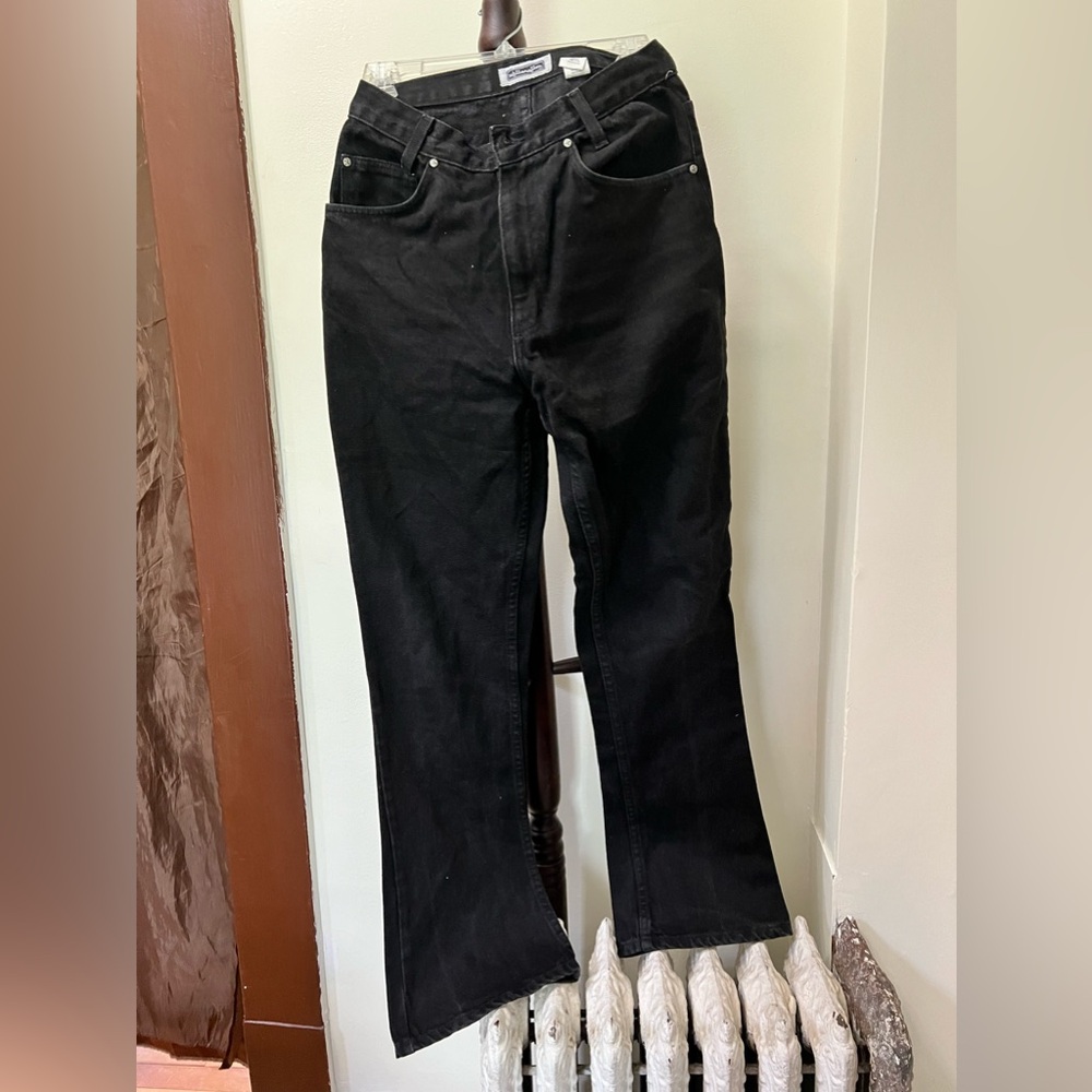 100 percent cotton size 7 black jeans
